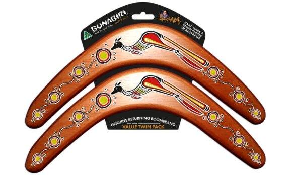 Printed Ply Boomerangs - Kangaroo