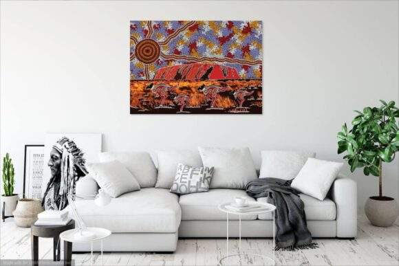 Artwork Canvas Print - Uluru