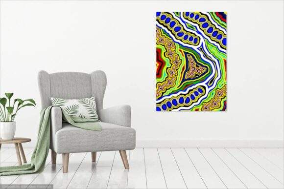 Artwork Canvas Print - Emu Dreaming 2