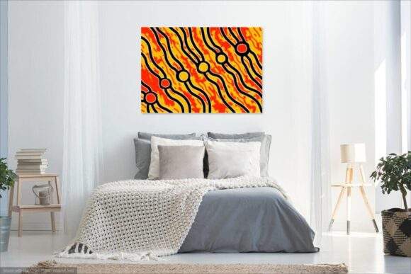 Artwork Canvas Print - Bush Fire