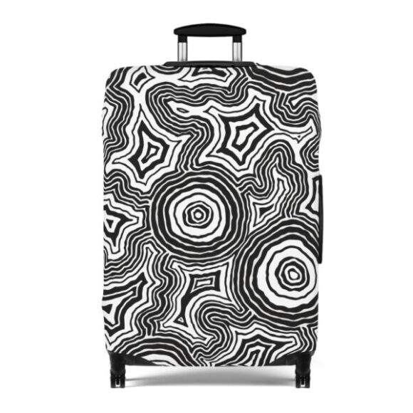 Luggage Cover - Pathways (b&w) - Image 5