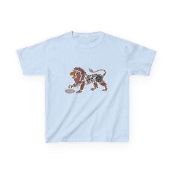 Kids Heavy Cotton Tee - Aboriginal Lion - Image 4