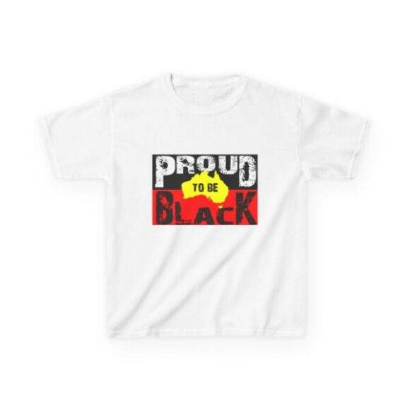 Kids Heavy Cotton Tee - Proud to be black - Image 2