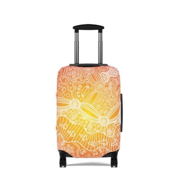 Luggage Cover - Wandering the Land: Animals Sunset