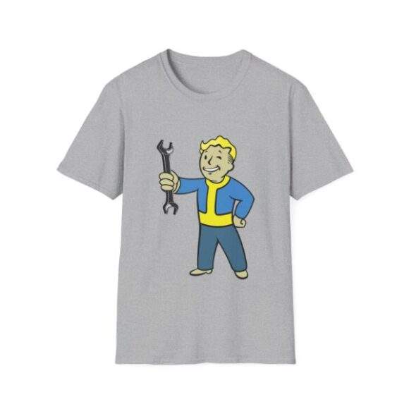 Unisex T-Shirt - Vault Boy Spanner Colour - Image 3