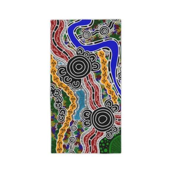 Vibrant Coral Reef Beach Towels – The Mural - Image 3