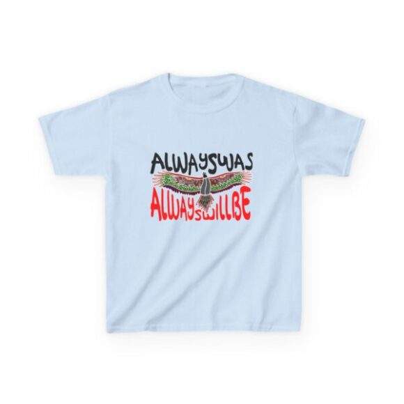 Kids Heavy Cotton Tee -  Always was always will be Eagle - Image 4