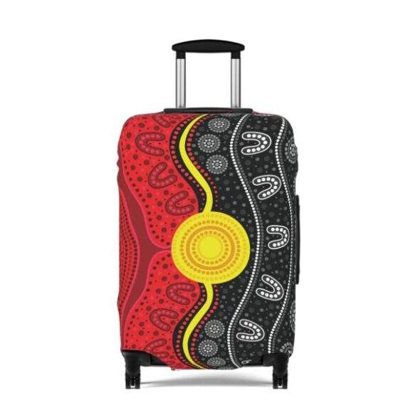 Luggage Cover - Flag Sunset - Image 3