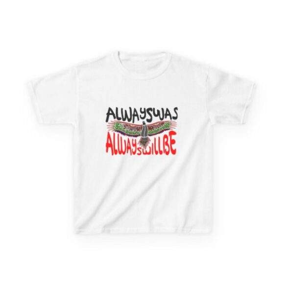 Kids Heavy Cotton Tee -  Always was always will be Eagle - Image 2