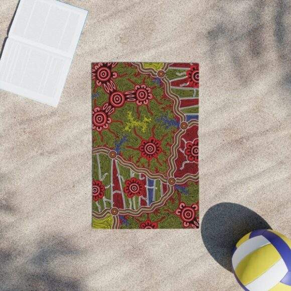 Vibrant Coral Reef Beach Towels - Connections - Image 2