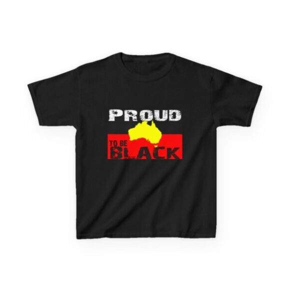 Kids Heavy Cotton Tee - Proud to be Aboriginal - Image 3