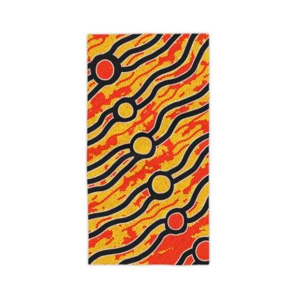 Vibrant Coral Reef Beach Towels – bush_fire - Image 3