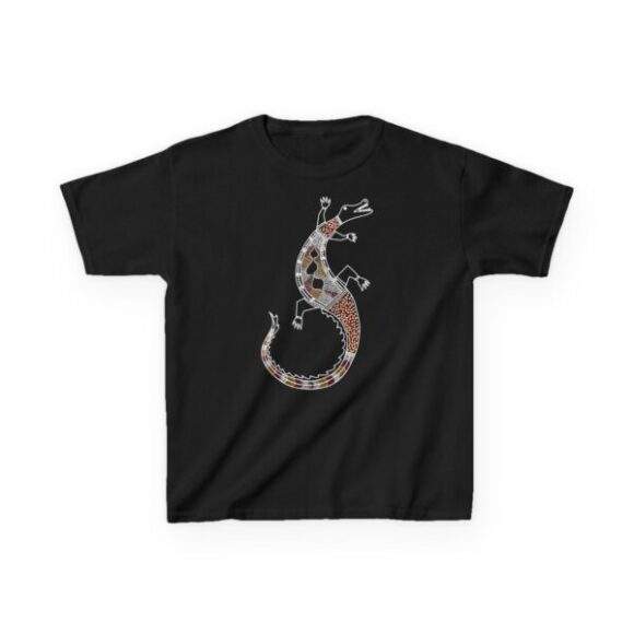 Kids Heavy Cotton Tee - Crocodile