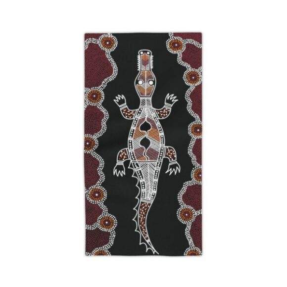 Vibrant Coral Reef Beach Towels – Crocodile - Image 3