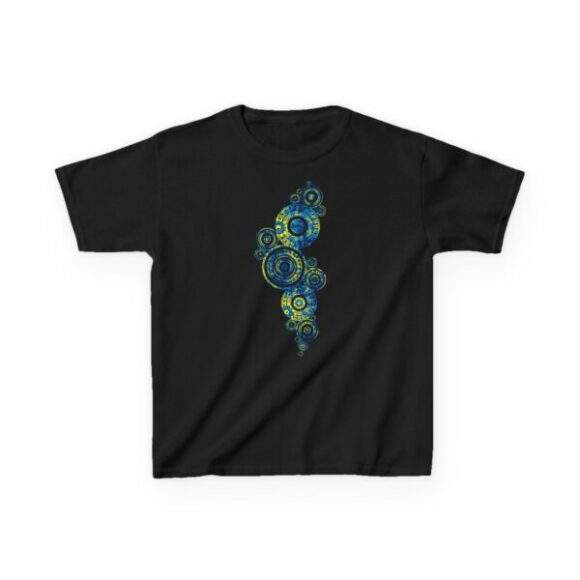 Kids Heavy Cotton Tee - Paisley circles