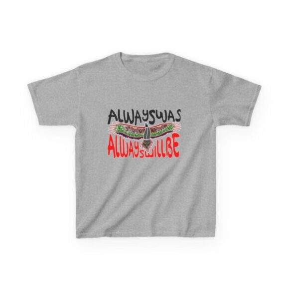 Kids Heavy Cotton Tee -  Always was always will be Eagle - Image 3