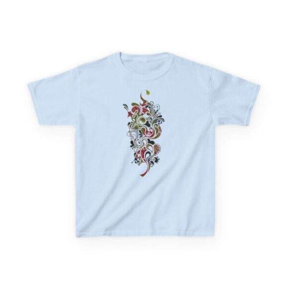 Kids Heavy Cotton Tee - Paisley Conections - Image 4