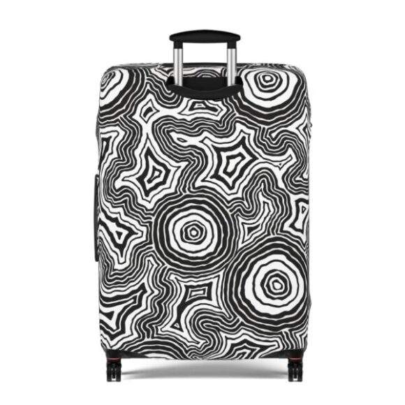 Luggage Cover - Pathways (b&w) - Image 6