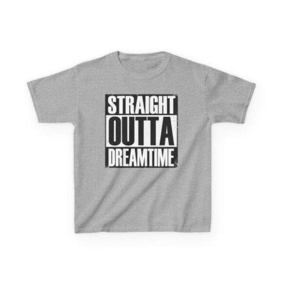 Kids Heavy Cotton Tee - Straight outta dreamtime - Image 3