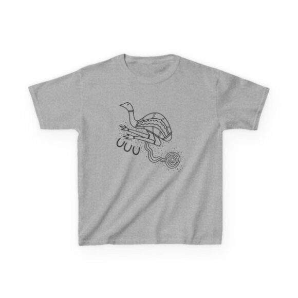 Kids Heavy Cotton Tee - Emu - Image 2