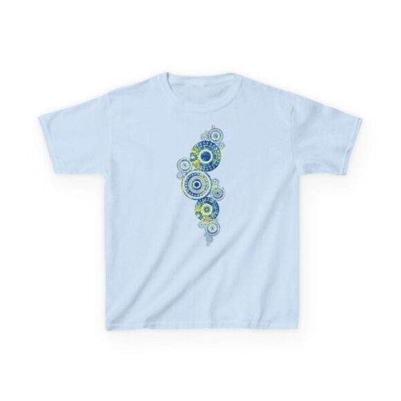 Kids Heavy Cotton Tee - Paisley circles - Image 4