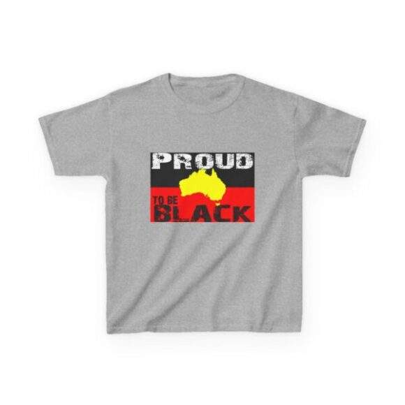 Kids Heavy Cotton Tee - Proud to be Aboriginal - Image 4