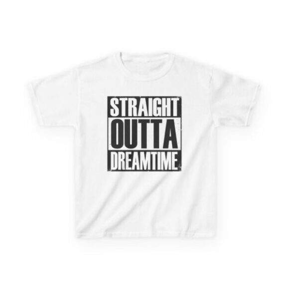 Kids Heavy Cotton Tee - Straight outta dreamtime - Image 2