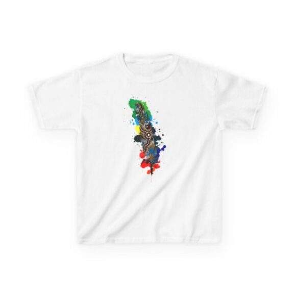 Kids Heavy Cotton Tee - Feather Wetlands - Image 2