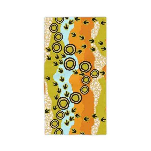 Vibrant Coral Reef Beach Towels – Emu Tracks - Image 3